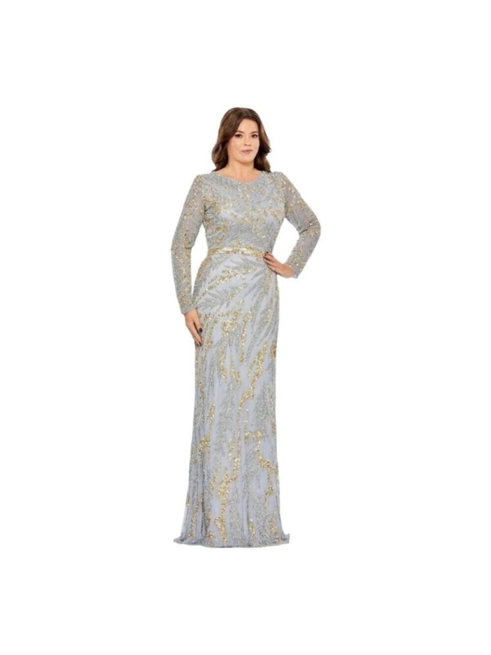 Mac Duggal Gown Size 22W Gray